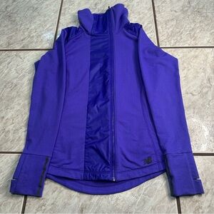 Women’s New Balance Novelty Heat Purple Jacket Zip-Up Size Small